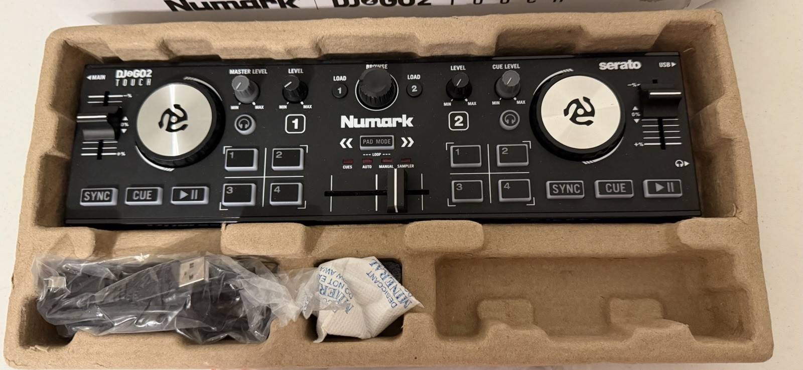 Numark DJ2GO2Touch 2 Channel Serato DJ Controller