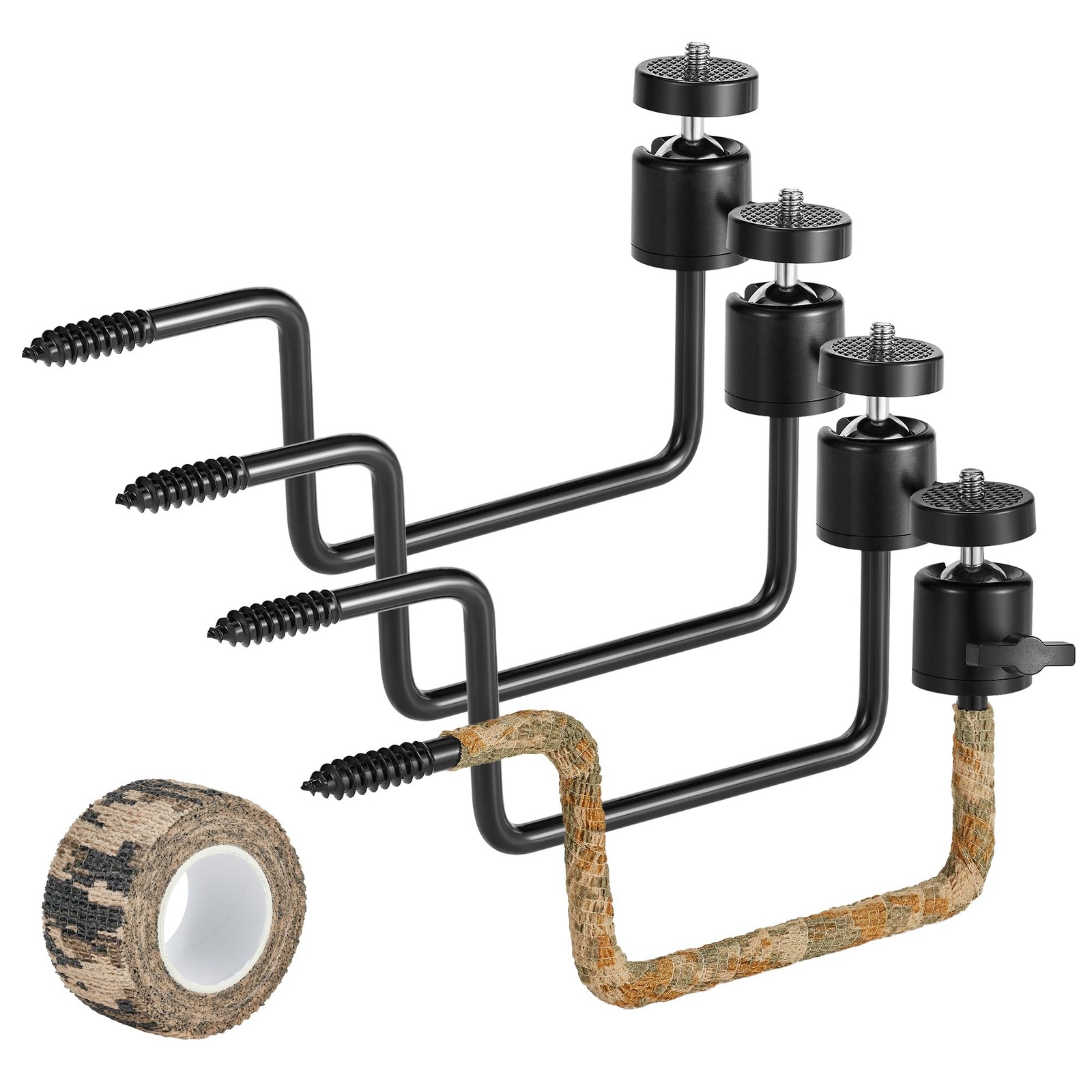 4 Pack Trail Camera Tree Mount Tracking Bracket 1/4"x20Screw,Trail Camera Holder