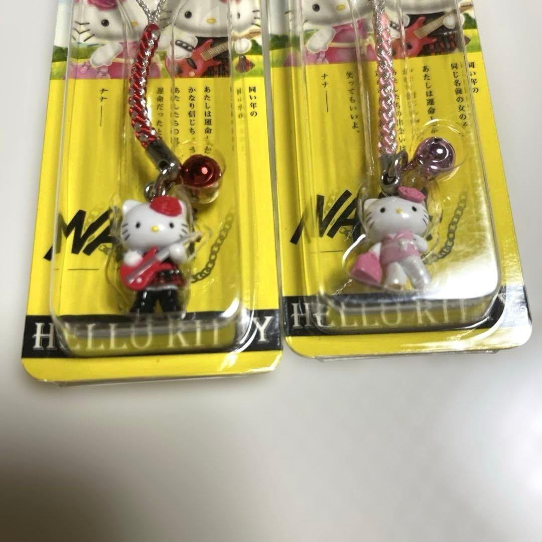 NANA × Hello Kitty Mascot Strap Charm Ai Yazawa Sanrio set Unused