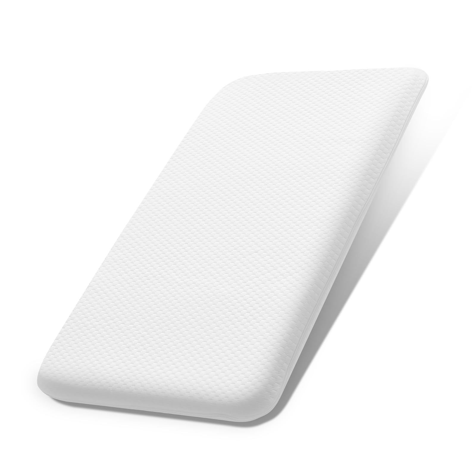 Lisara Baby Bassinet Mattress, 35 x 20 Dual Sided Rectangle 35" x 20", White