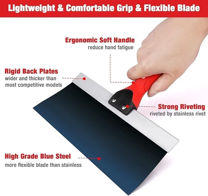 Goldblatt Banjo-Dry Tape Sets w/10" Blue Steel Taping Knife Drywall Taping Tools