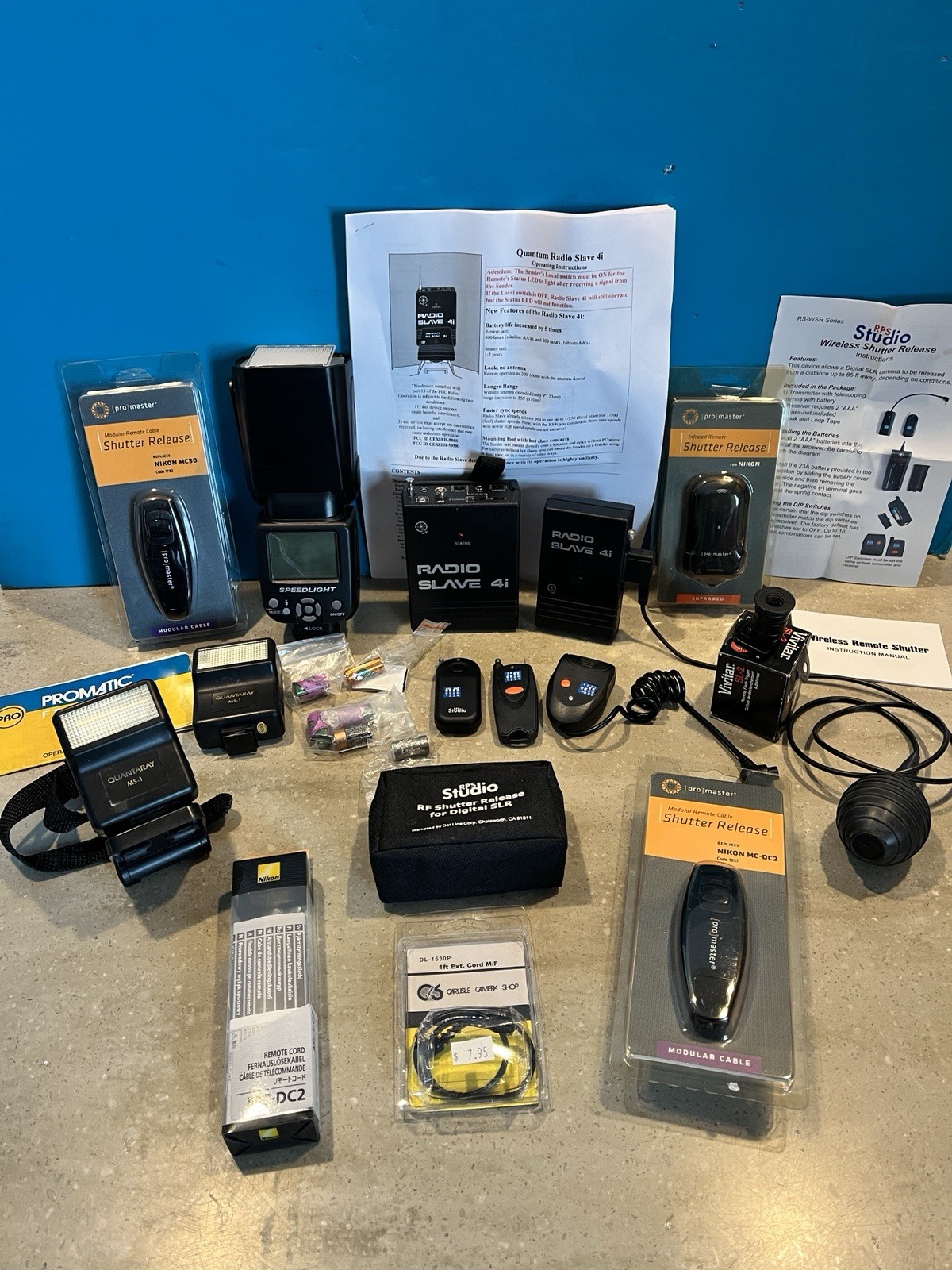 Assorted Lot Of Photography Equipment/ Parts ~ Cables, Electronics ~ AS IS Mixed