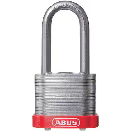 Abus 41Hb/40 Kd Red Lockout Padlock, Keyed Different, Steel, Red, 2 In Shackle