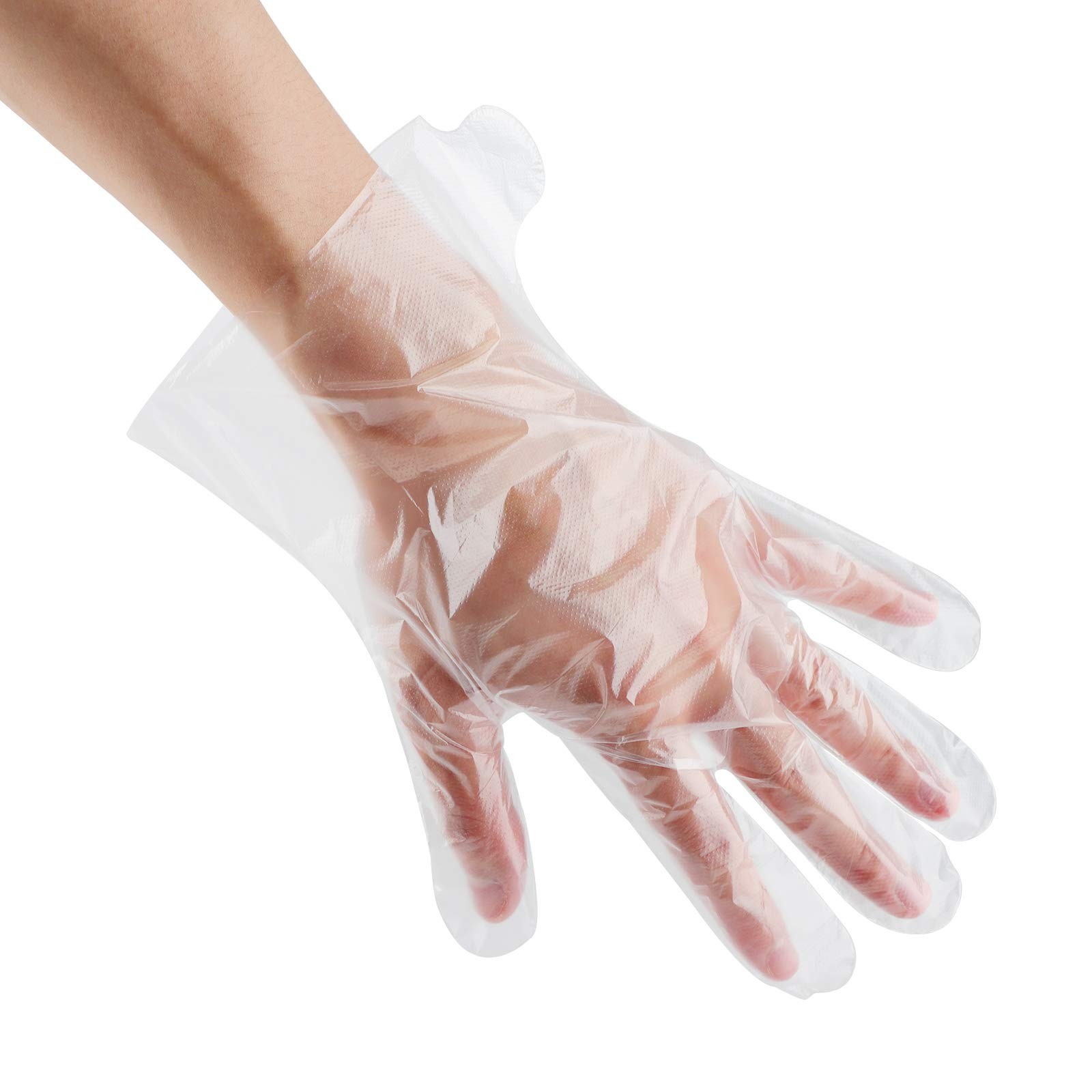 100pcs Paraffin Wax Bath Liners for Hand, Niubow Plastic Gloves, Clear