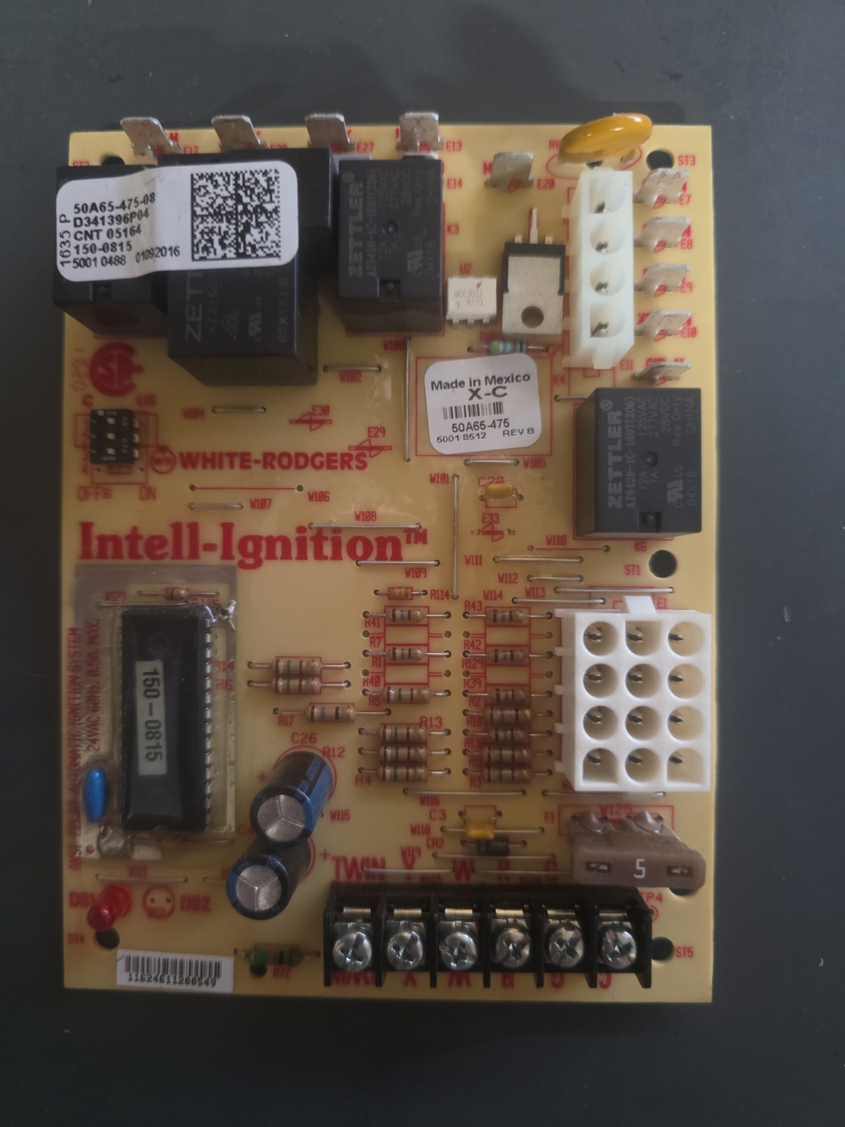 White-Rodgers Furnace Control Board Intell-Ignition  50A65-475 24VAC