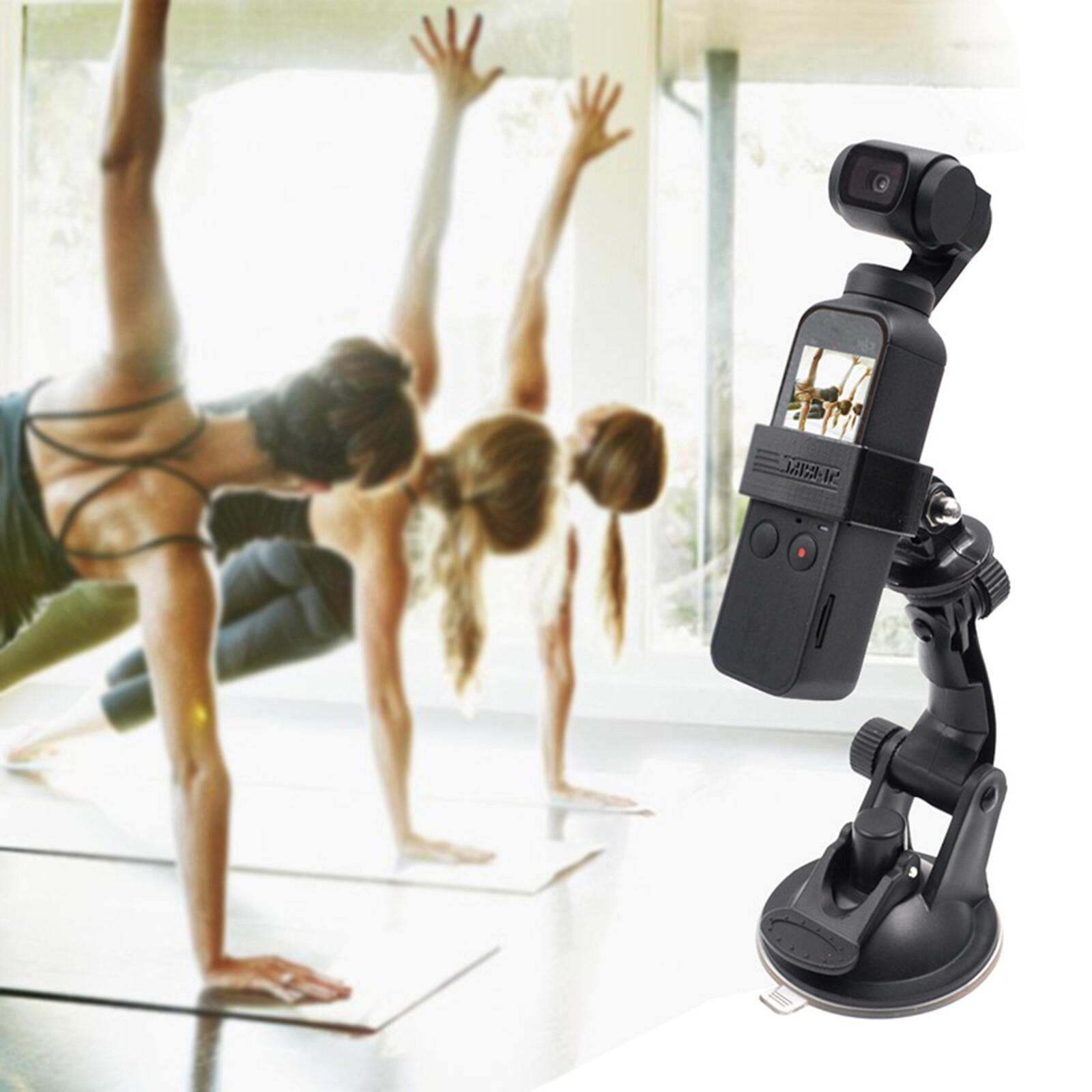 New For DJI OSMO Pocket Camera Mount Bracket Glass Suction Cup Car Table Holder