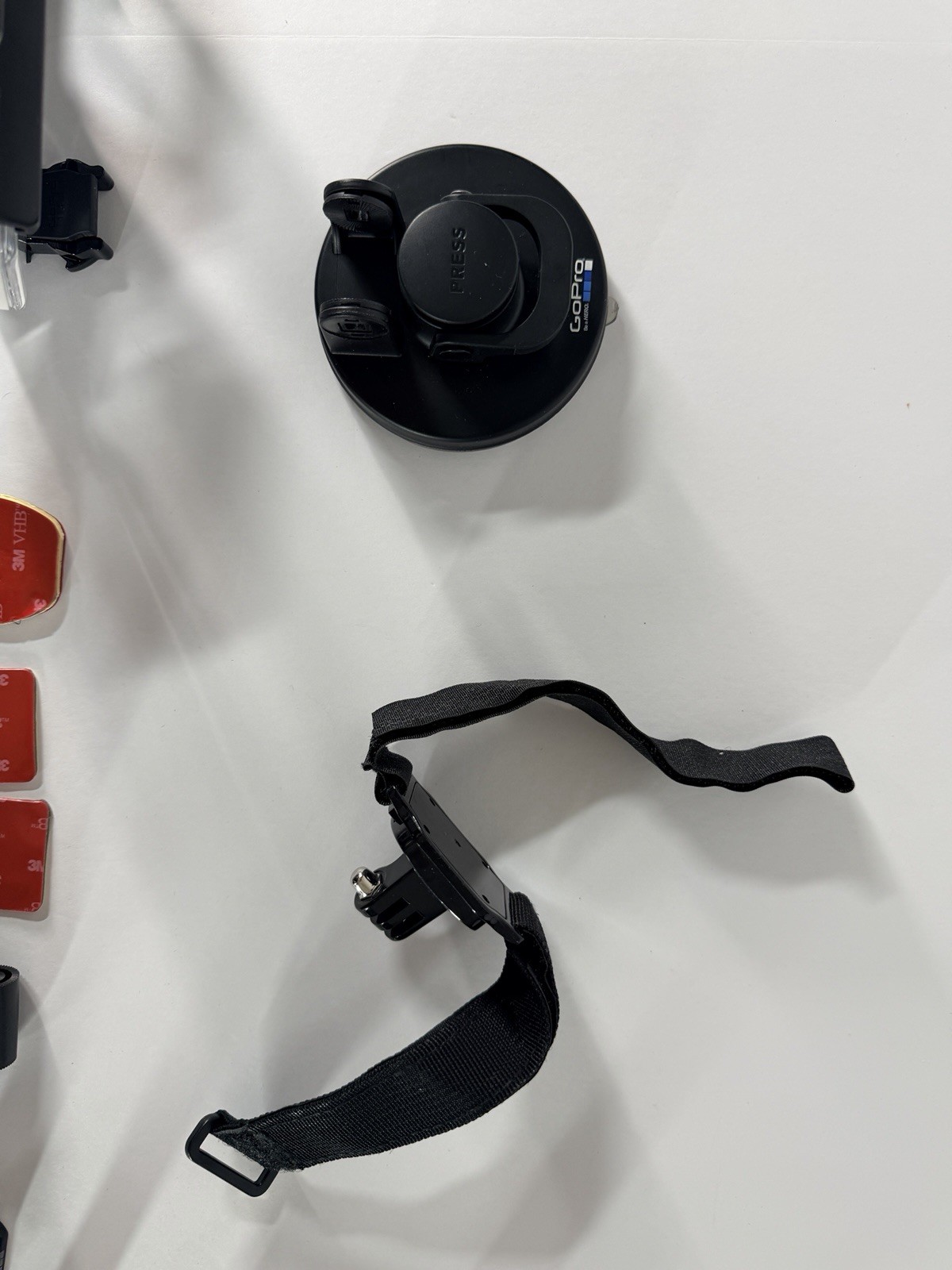 GoPro Black Accessory Bundle Mounts Suction Cup Wrist Strap Pouch