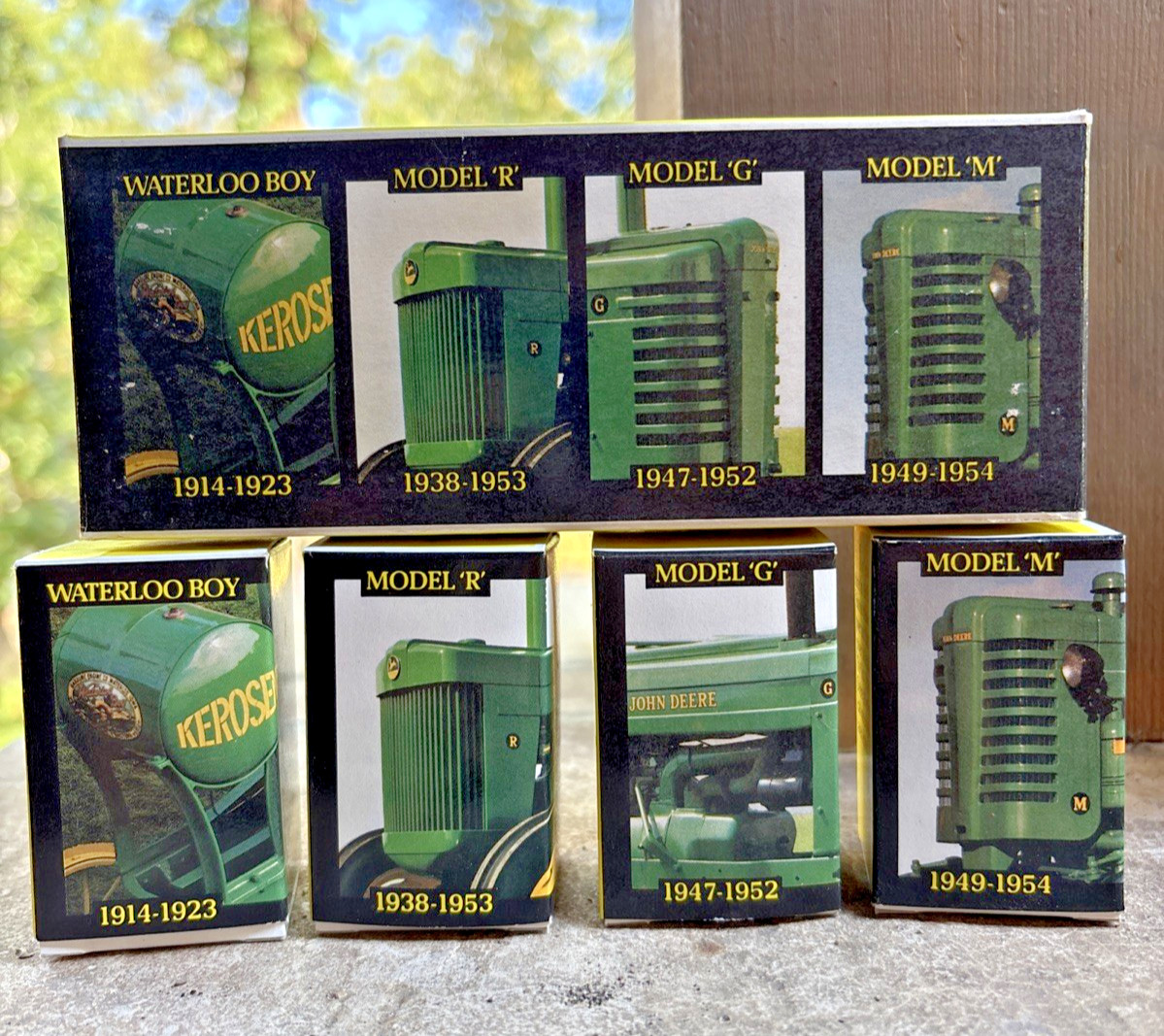 ERTL John Deere Historical 4 pc Tractor Set 1/64 Scale No.5523 1988 (Boxed) NIB