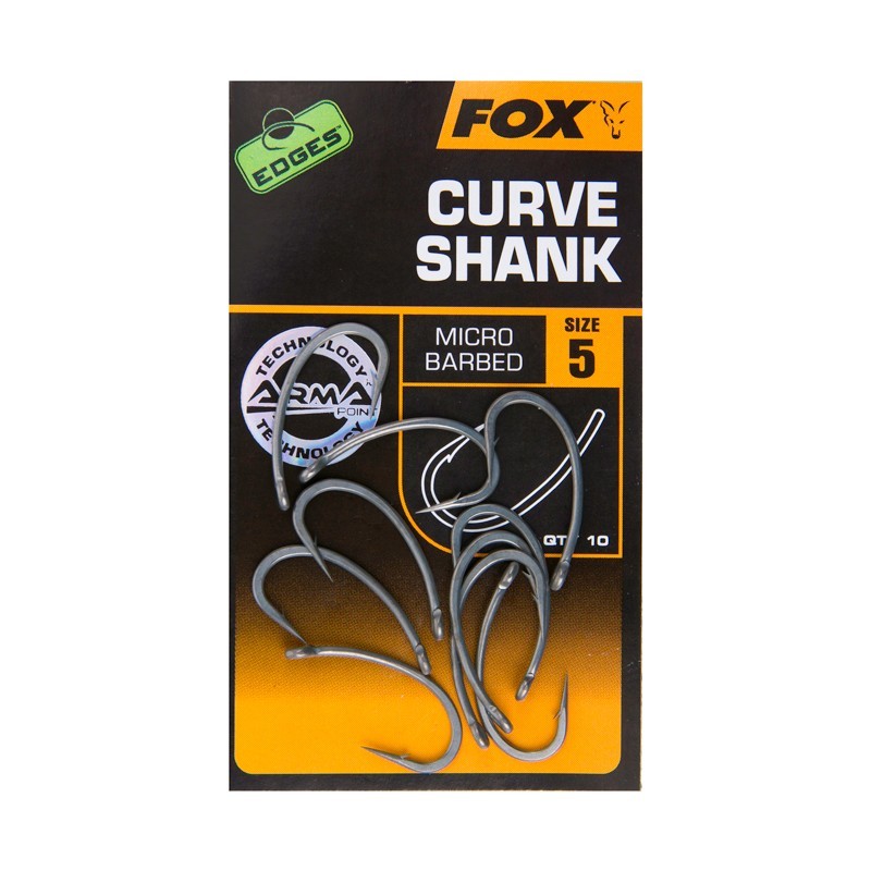 Fox EDGES™ Curve Shank - Barbed - All Sizes Available