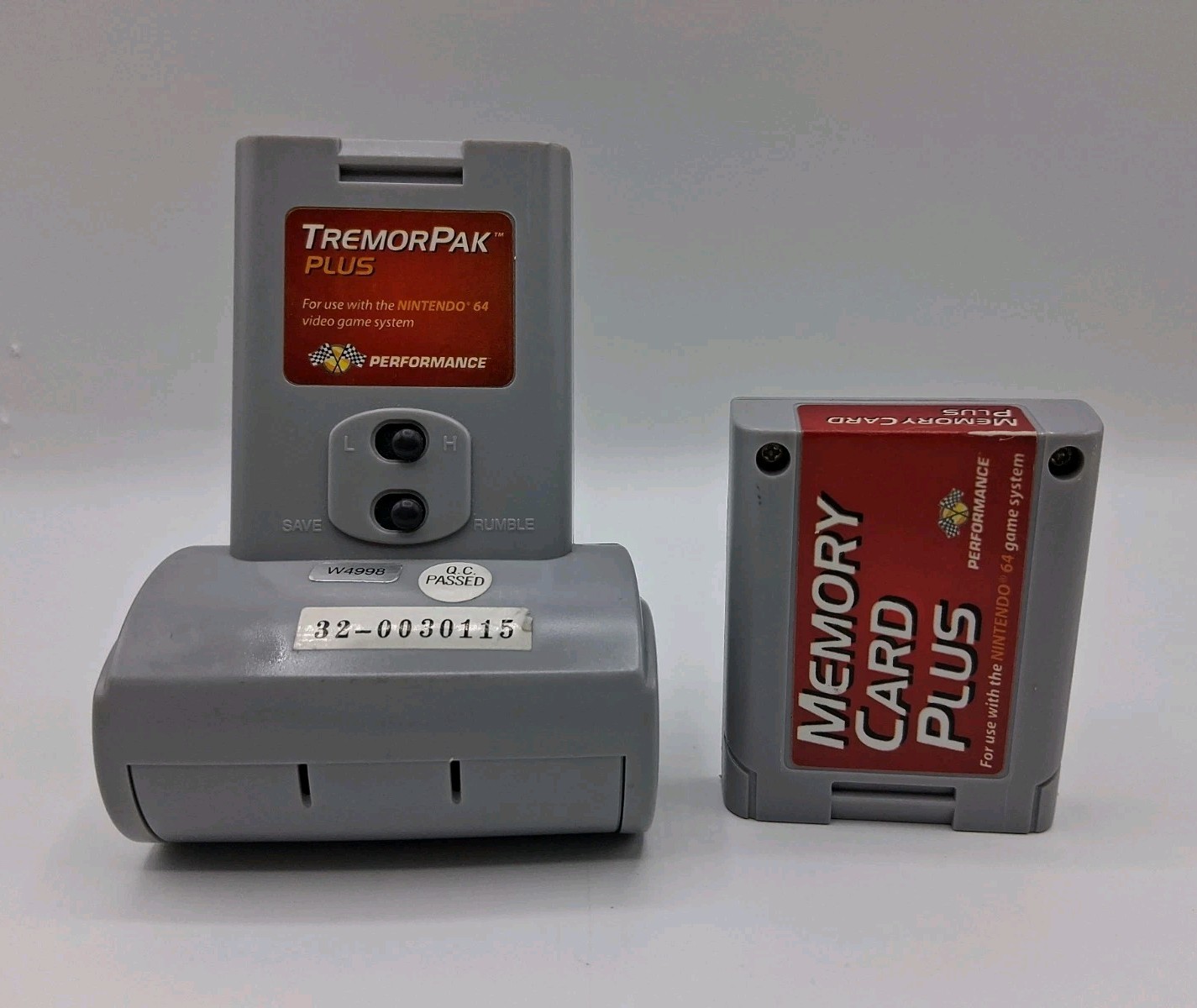 Performance N64 TremorPak Plus & Memory Card Plus