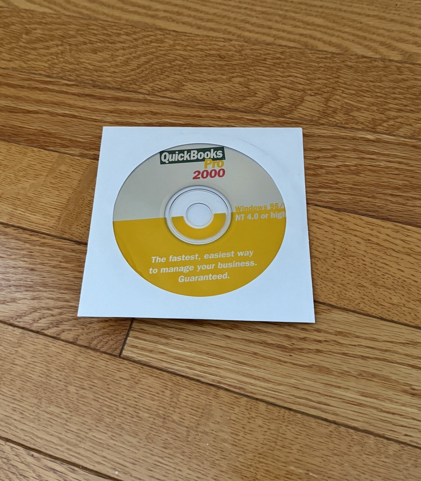 QuickBooks Pro 2000 Software for Windows
