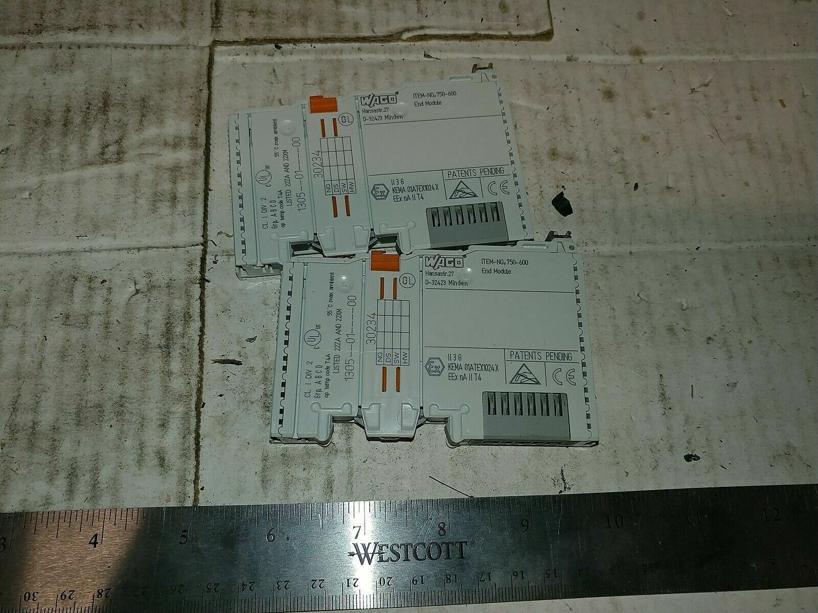 WAGO 750-600 End Module I/O System DIN Rail Mount 24VDC Industrial Automation