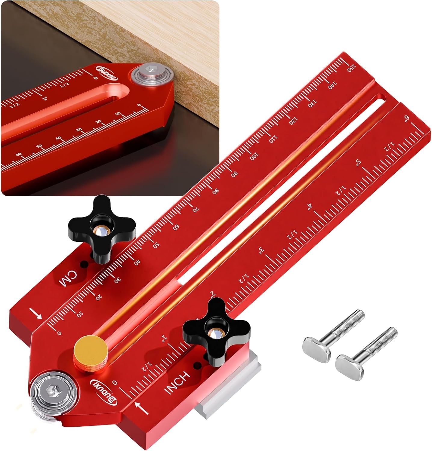 Thin Rip Jig Table Saw Jig Guide, Making Repetitive Narrow Strip Cuts, Fit Red