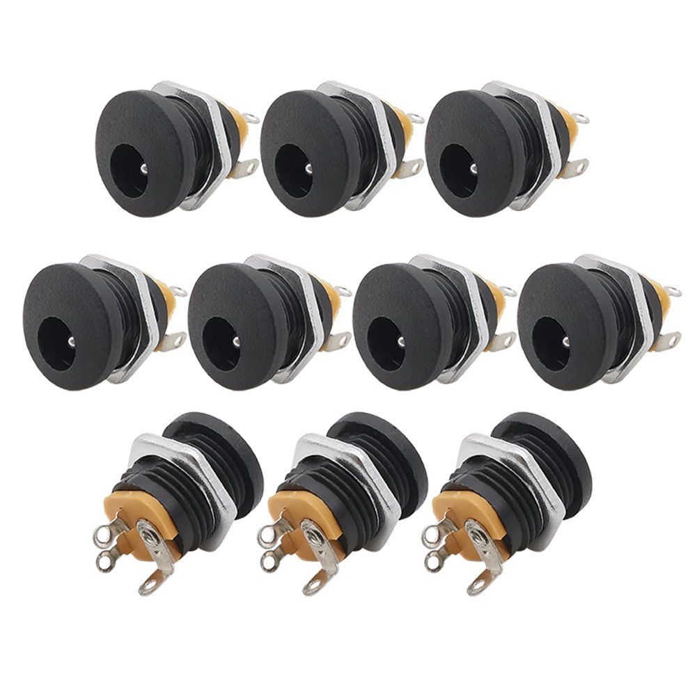 DIY 10Pcs DC Socket Connectors for Guitar Effects For Pedals Power Supply