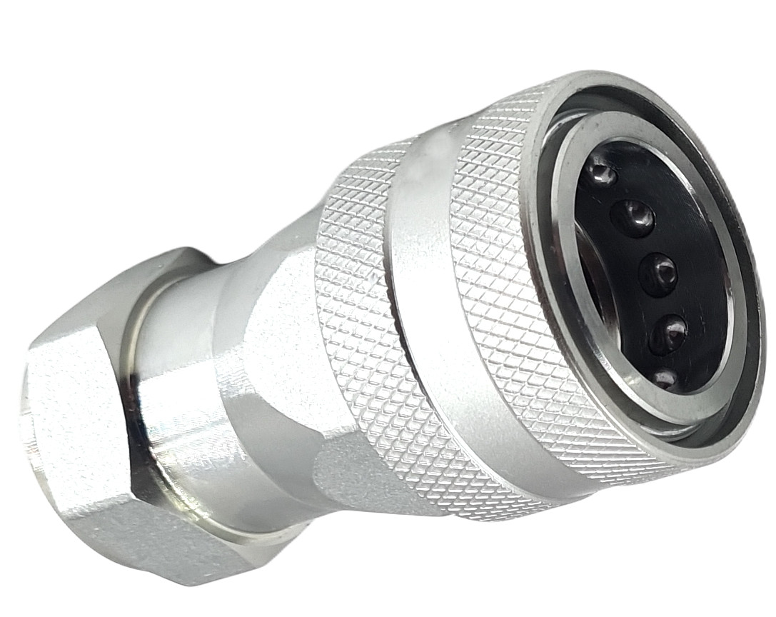 1/2" BSP ISO A Female Socket Hydraulic Quick Connect Coupler Tractor Loader