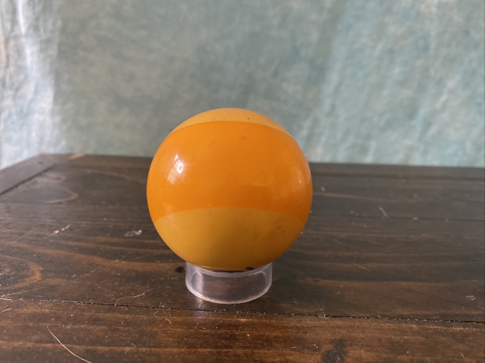 Vintage Number 9 Yellowed Pool Ball Replacement