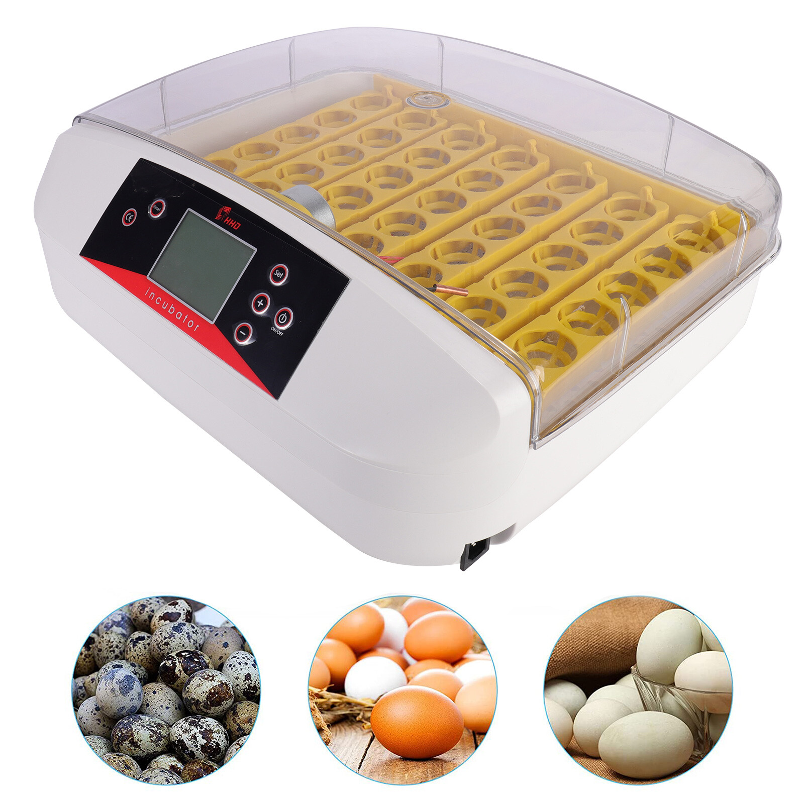 16/36 Eggs Incubator Digital Automatic Turner Hatcher Chicken Egg Temp Control