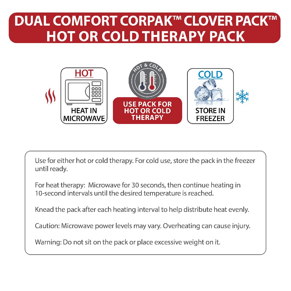 Dual Comfort Clover Pack – Reusable Hot & Cold Therapy Pack with Compression