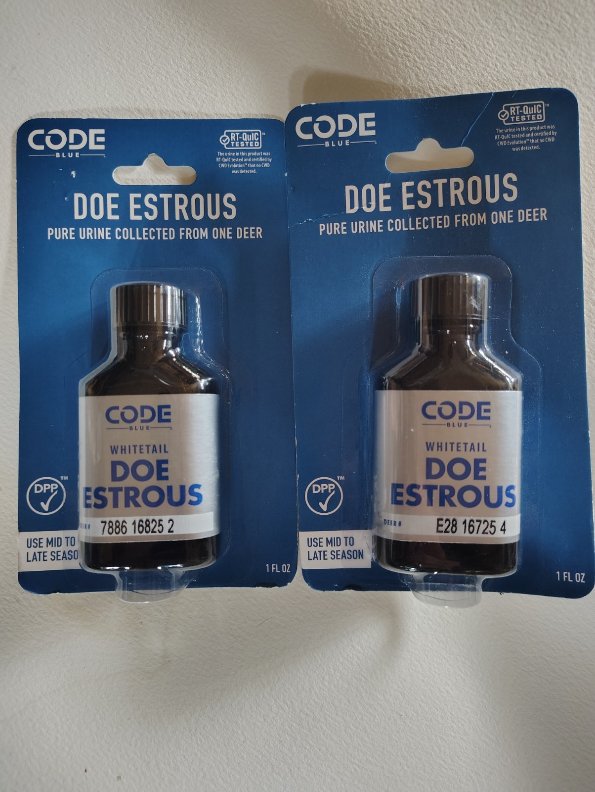 Code Blue Deer Lure Authentic Doe Estrous Pure Urine 1fl Oz OA1346 Attractant