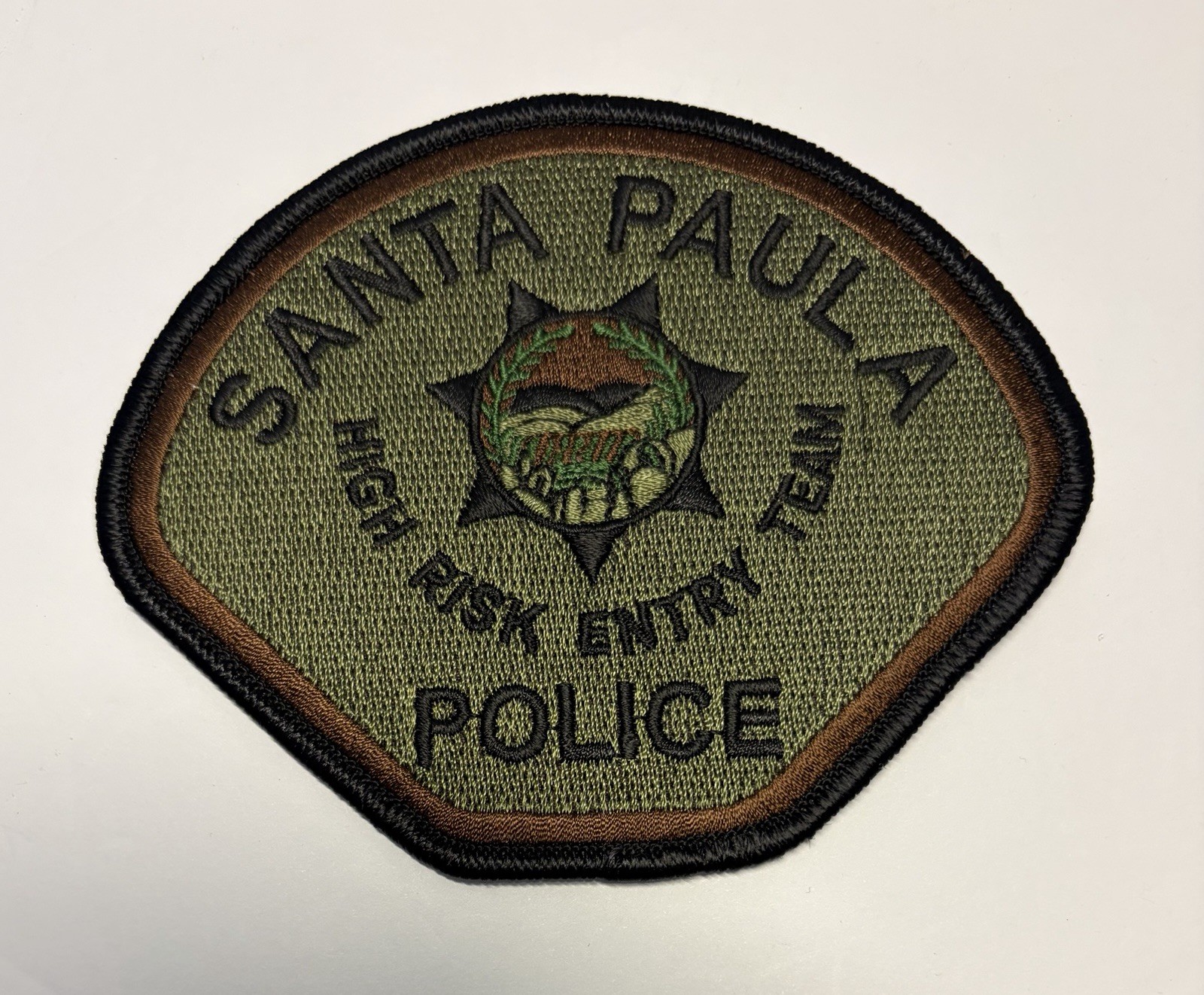 CALIFORNIA SANTA PAULA POLICE HIGH RISK ENTRY TEAM SUBDUED SWAT VENTURA CO #D34