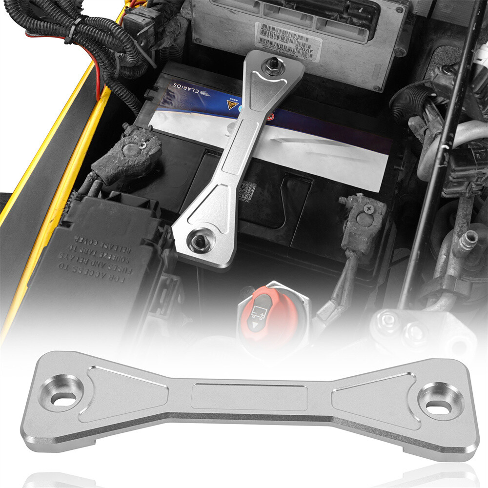 Aluminum Battery Hold Down Bracket Tie Down Mount Fit 1997-2006 Jeep Wrangler TJ