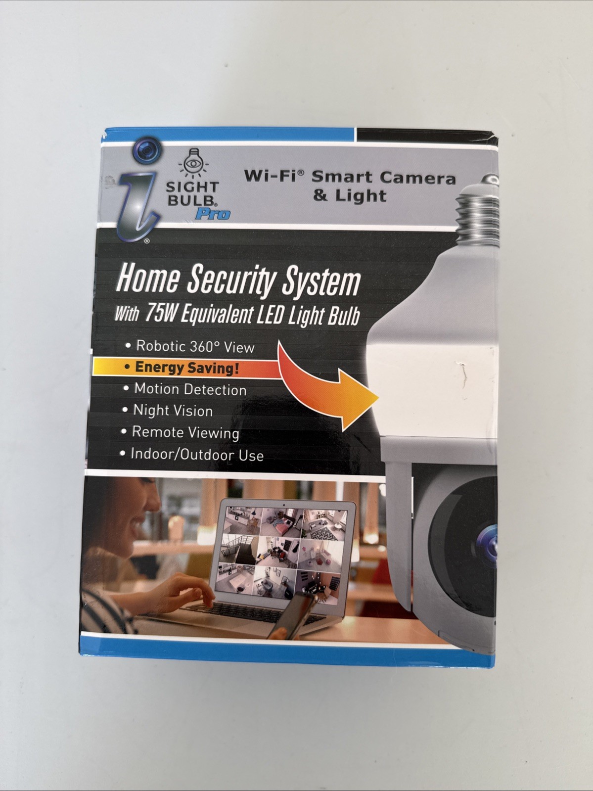 Sight Bulb WiFi Smart Camera & LED Light Pro 75W – Open Box