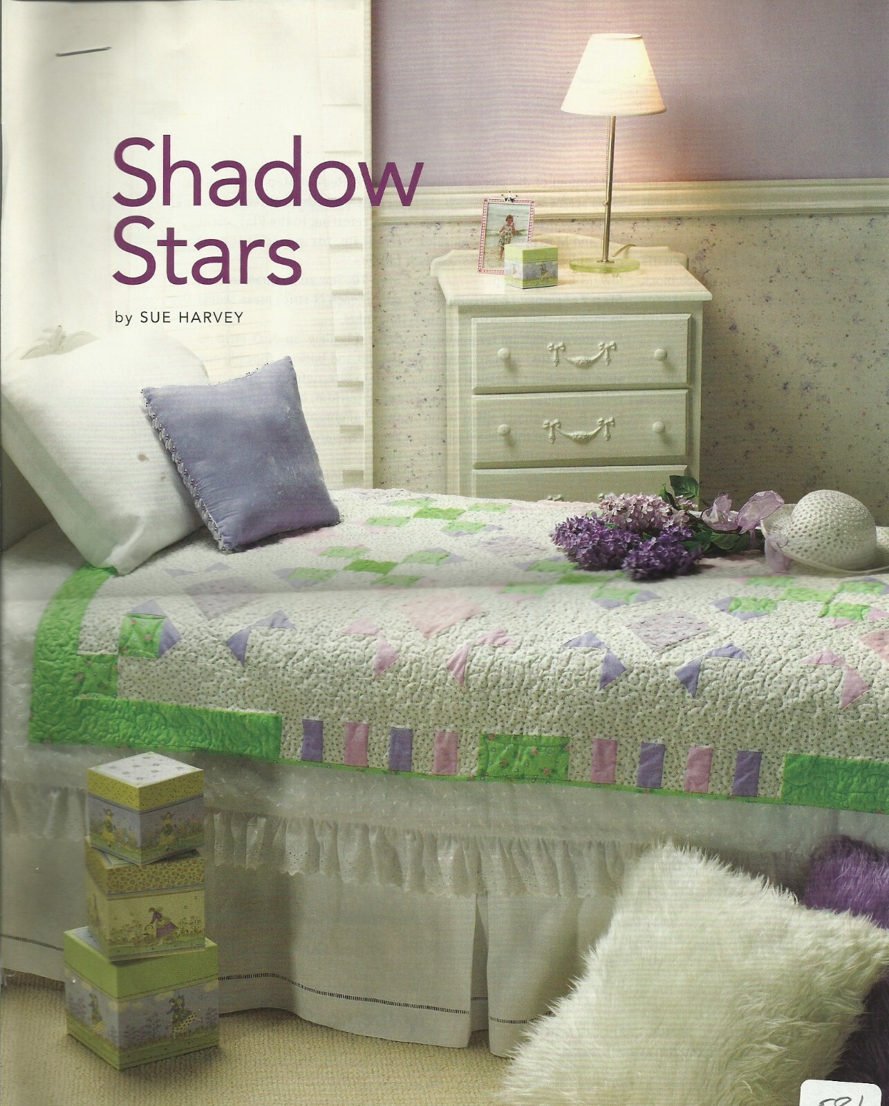 E0291 SHADOW STARS QUILT  PATTERN/INSTRUCTIONS