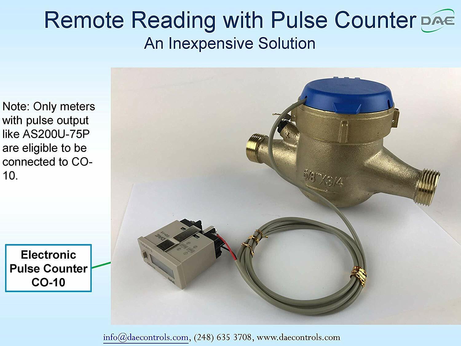 DAE MJ-200n 2" NTEP NSF61 Lead Free Potable Water Meter, Pulse Output + Coupling