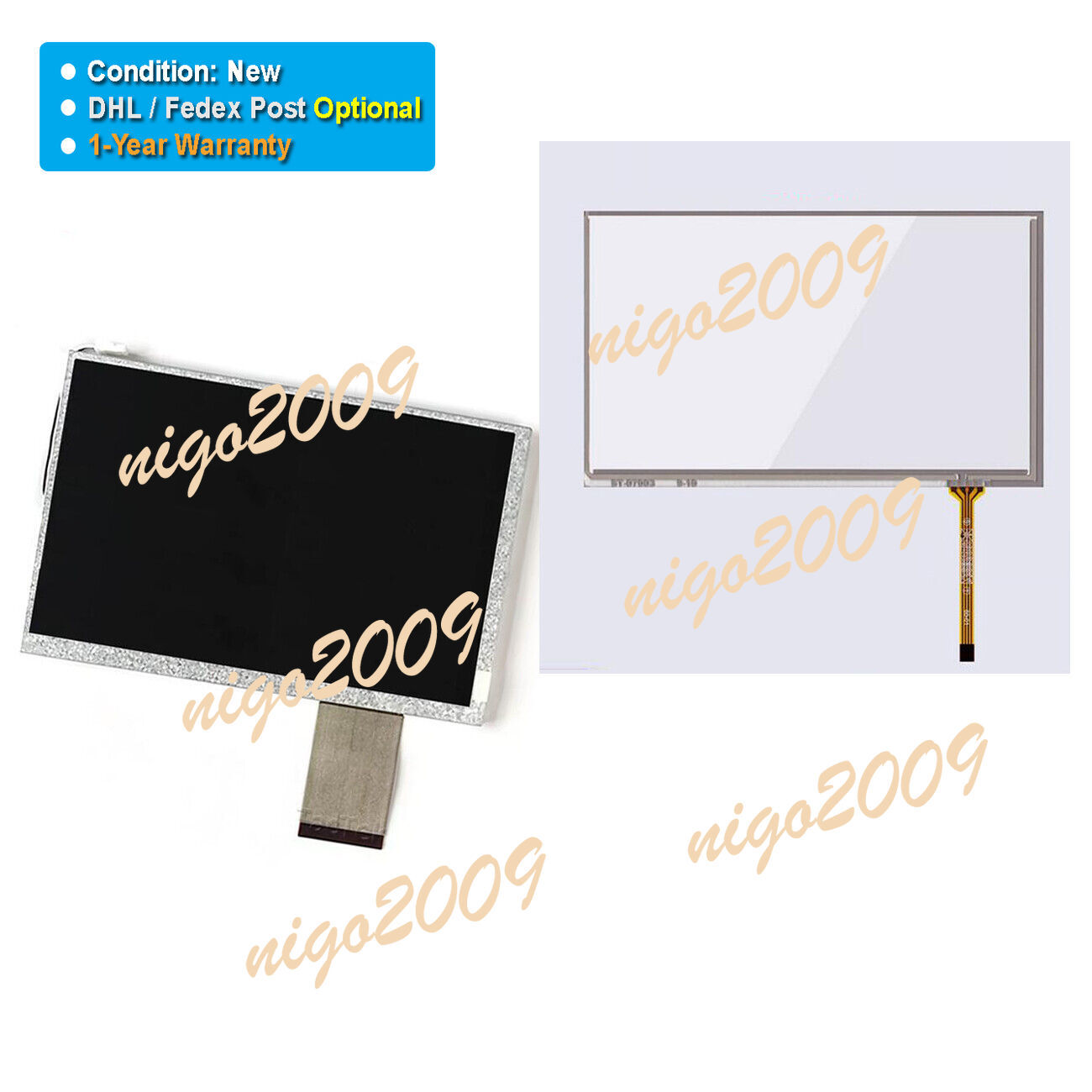 Fit for HannStar HSD070IDW1-E15 7-inch TFT LCD Display Panel Touch Screen Glass