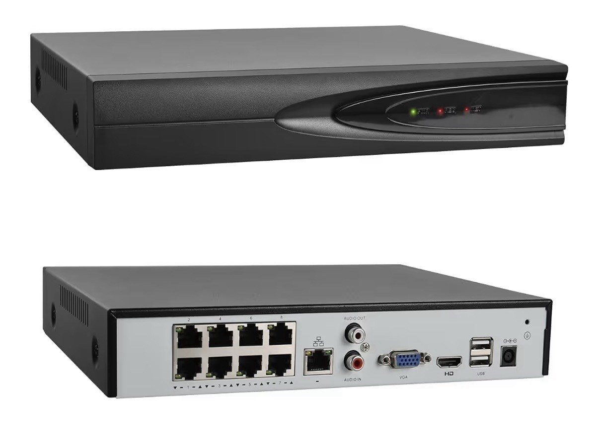 VIKYLIN 8CH 8POE 12MP 4K NVR Panoeagle Plug and Play Network Video Recorder HDMI