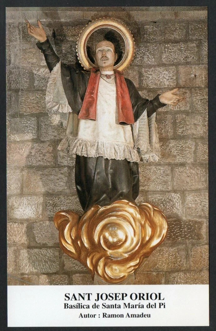 Holy card de San Jose Oriol santino image pieuses estampa