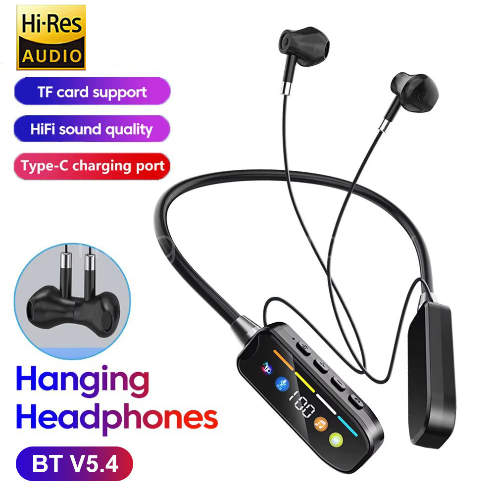Wireless Bluetooth 5.4 Neckband Earphones Headphones Sports HiFi Stereo Headsets