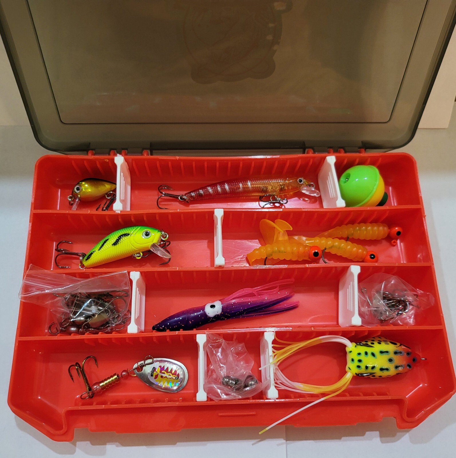 The Sampler 46 Piece Tackle Box (Red)