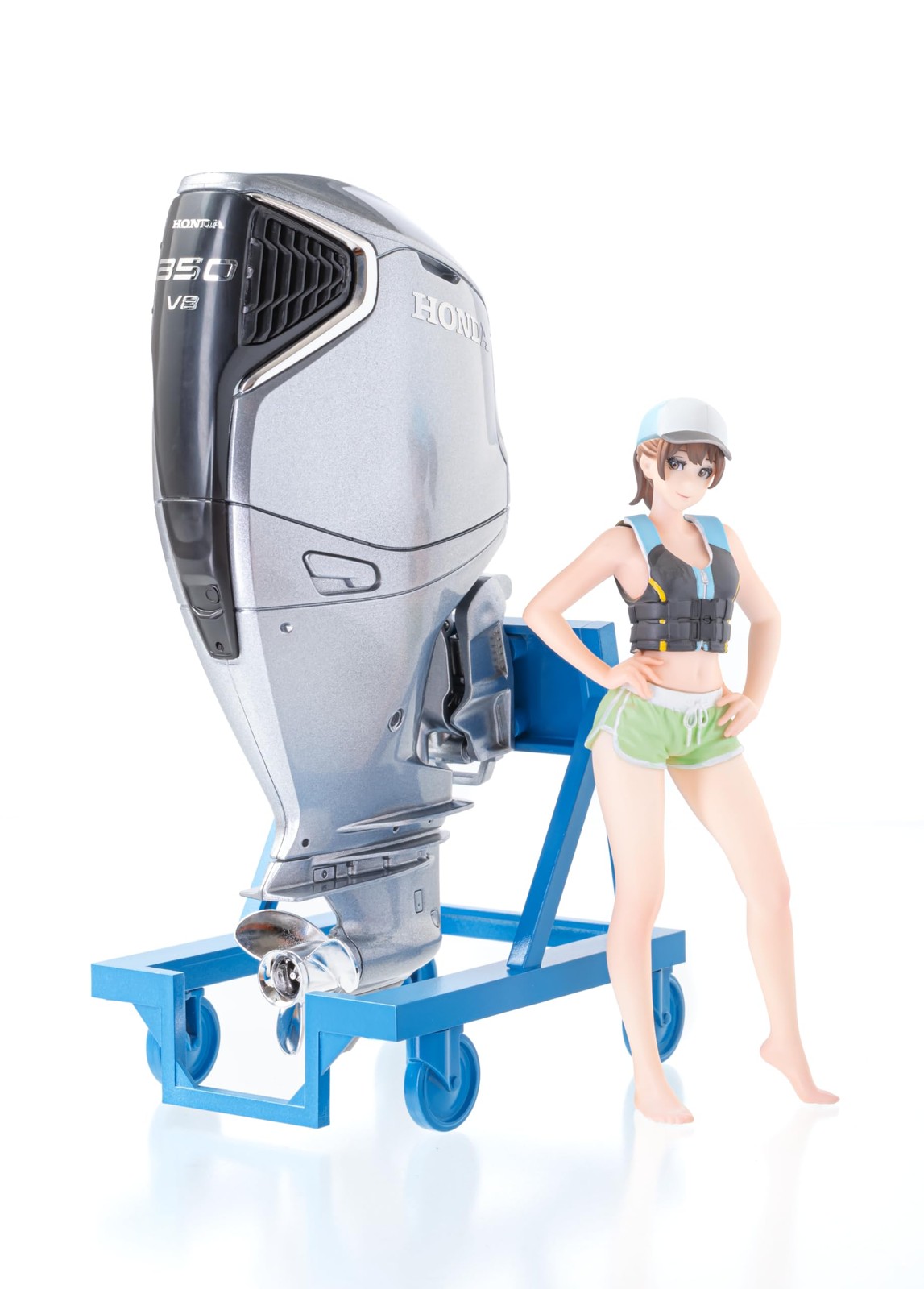 Max Factory PLAMAX MF 88 minimum Minori with Honda Outboard Motor BF350, 1/20