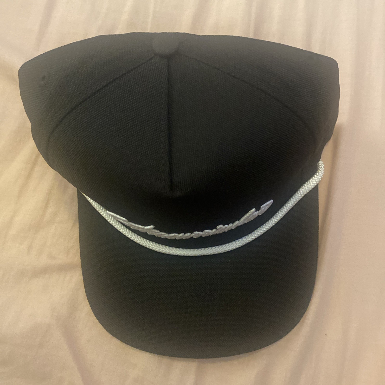 Extracurricular Golf Flexfit SnapBack Hat embroidered logo black
