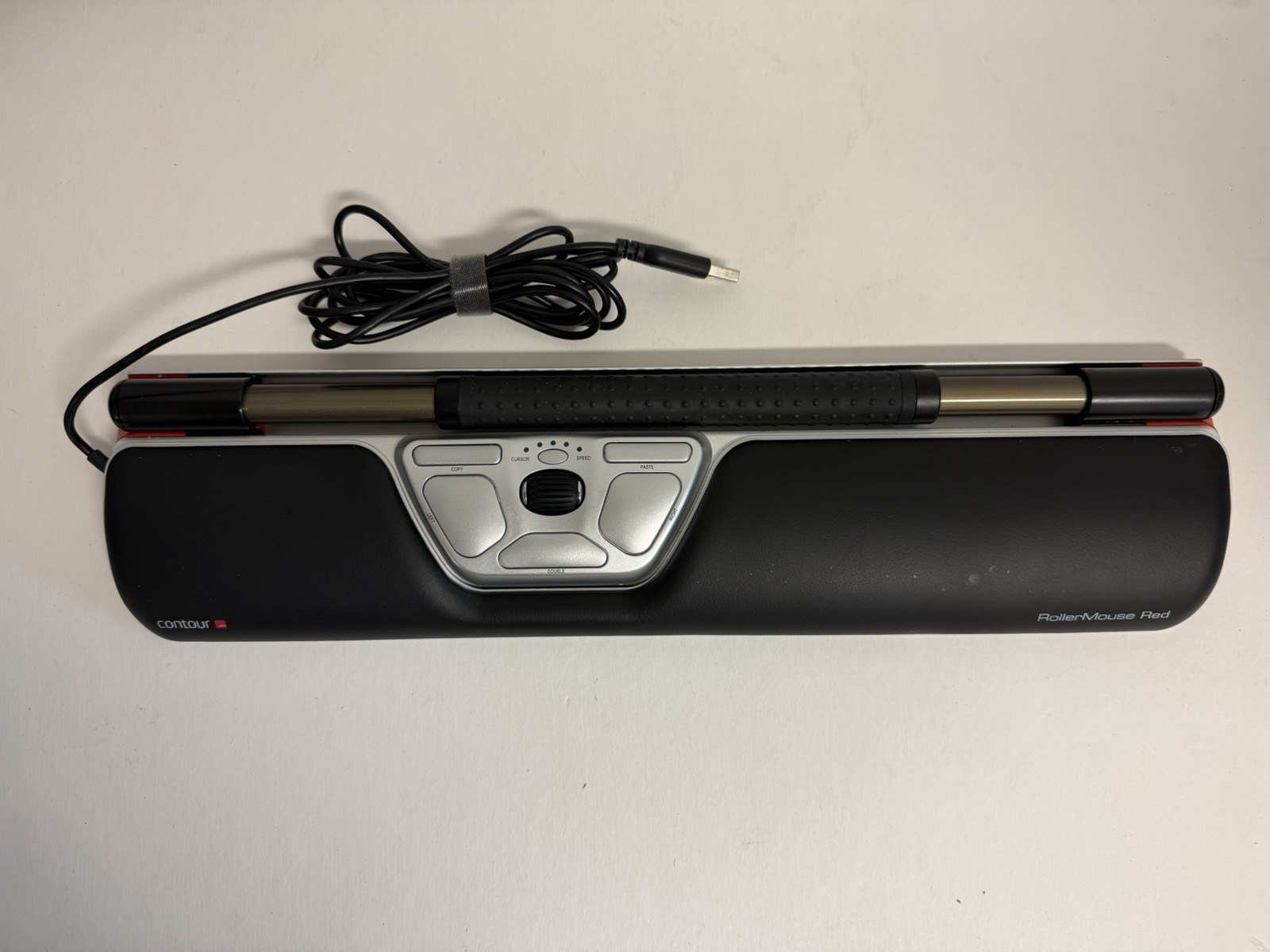 Contour Design RollerMouse Red USB Wired Roller Bar Mouse Working