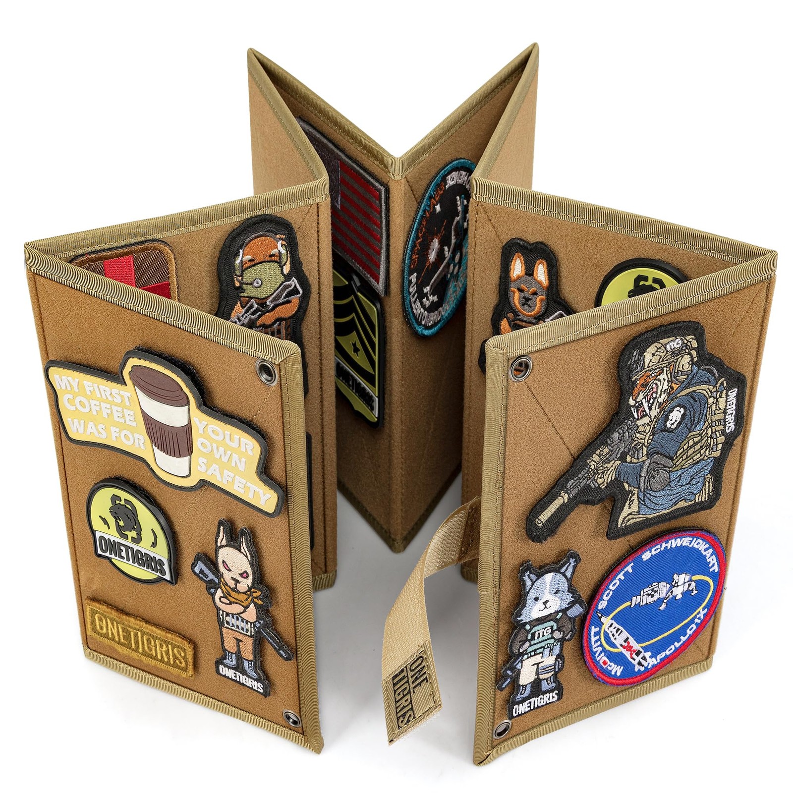 Patch Display Board, Foldable Tactical Patches Panel Organizer