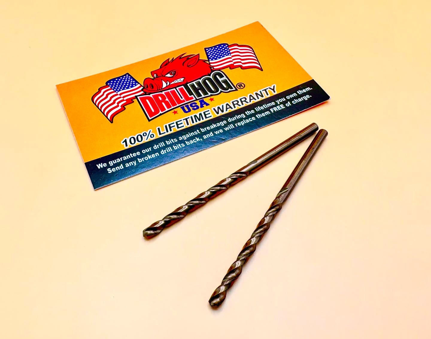 1/8" Drill Bit 1/8" Bit Cobalt M42 Twist Bit Drill Hog® Lifetime Warranty 2 Pack