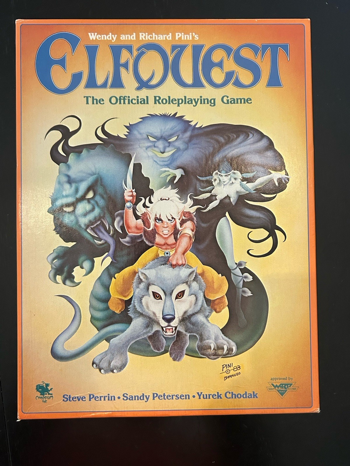 ELFQUEST 1ST EDITION The Official Roleplaying Game Vintage Box Set 1984 Chaosium