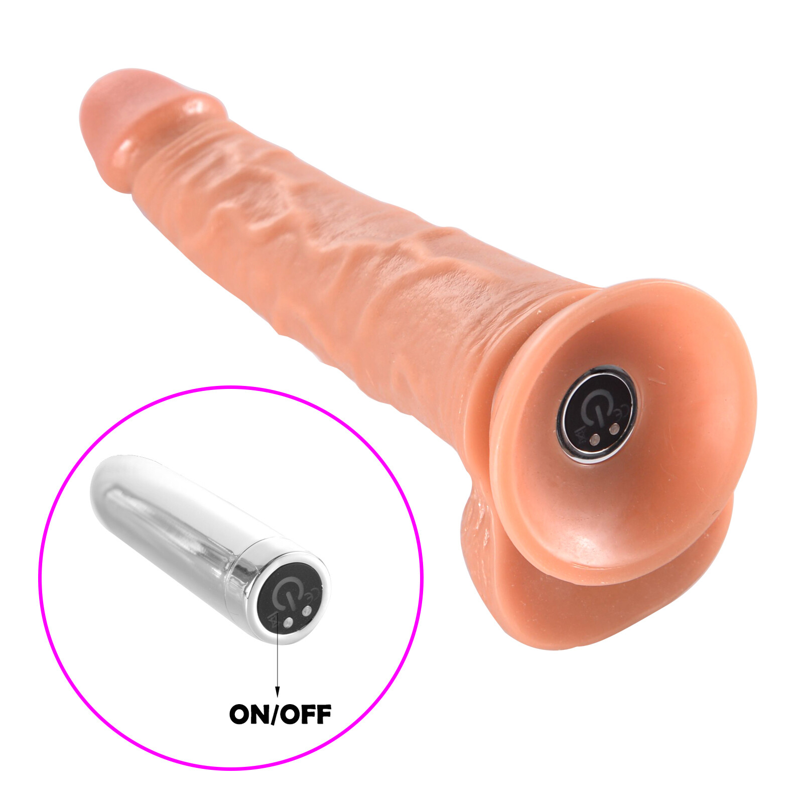 New Vibrating Realistic Dildo Vibrator Penis Dick Cock Suction Cup Women Sex Toy