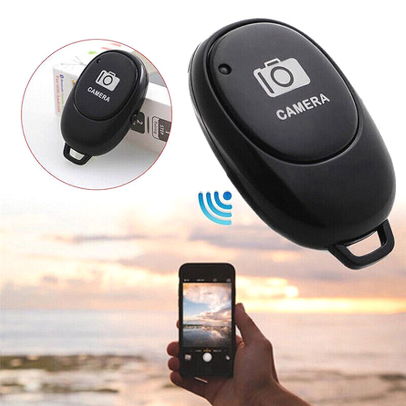 2 Pcs Camera Shutter Wireless Bluetooth Remote Control for Android Apple iPhone