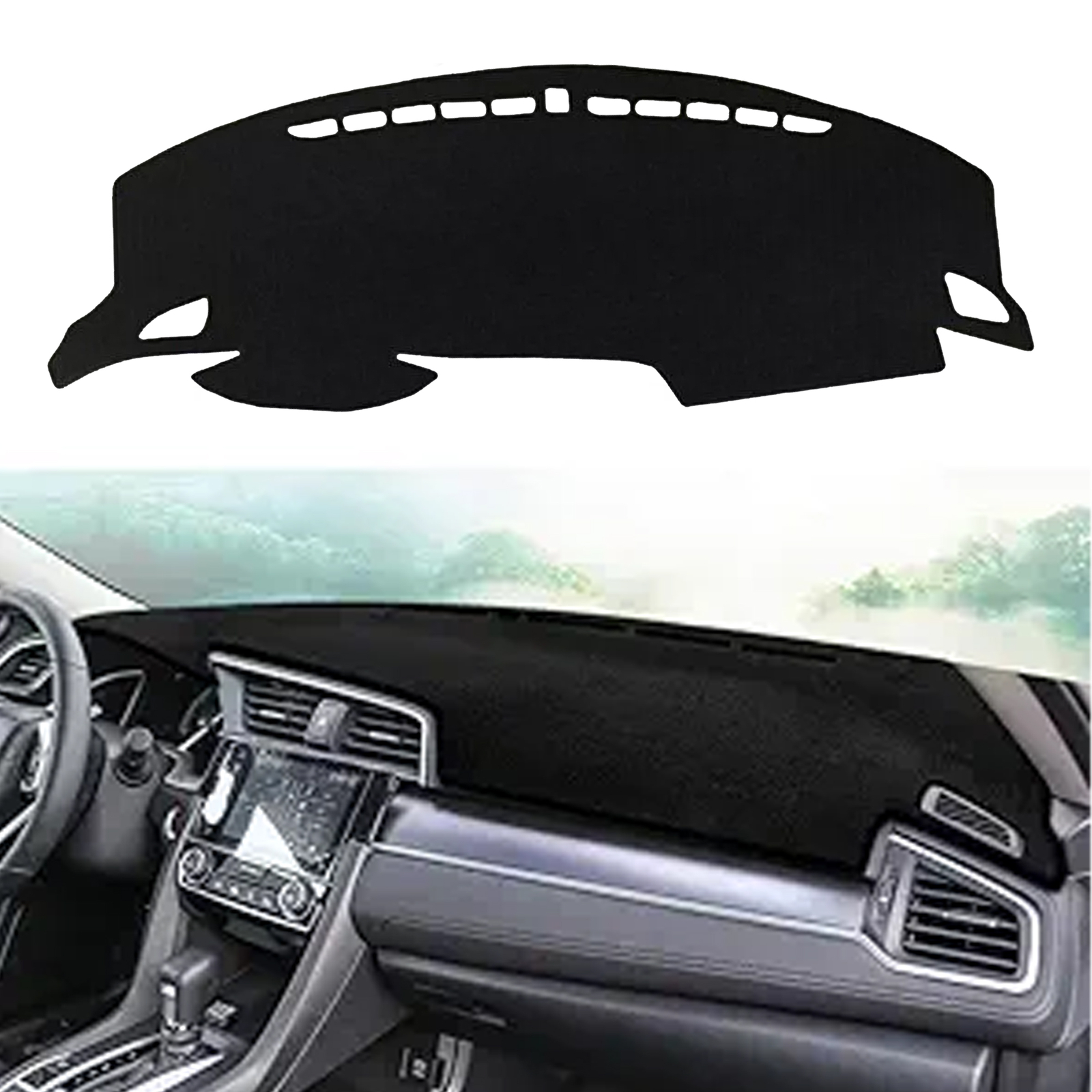 DashMat Dash Cover Mat Car Interior Pad Dashboard For Honda Civic 2016-2021