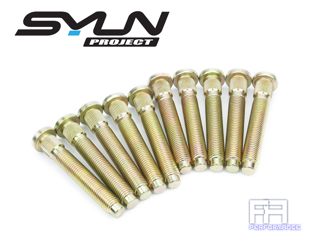 10x Syun 60mm Extend Wheel Stud 14x1.5 16.01mm for Camaro 10-24 Cadillac CTS 08+