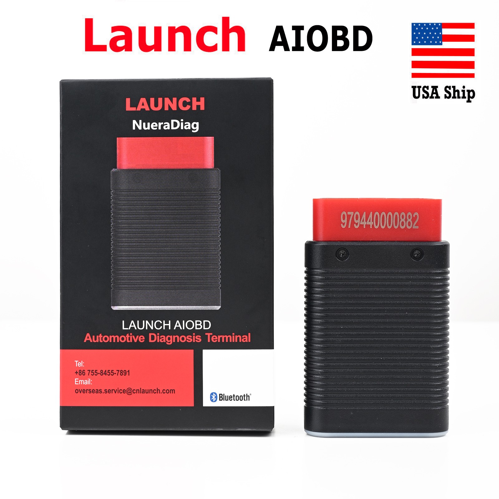 LAUNCH AIOBD Car Diagnose Tool Full Systems Bluetooth OBD2 Scanner Code Reader