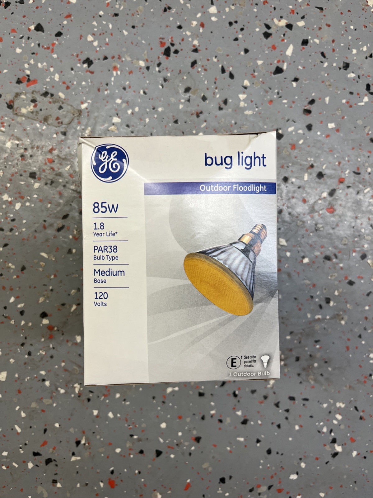 General Electric Outdoor Lighting Flood Light Bug Light 85w 38 Par in Box NOS