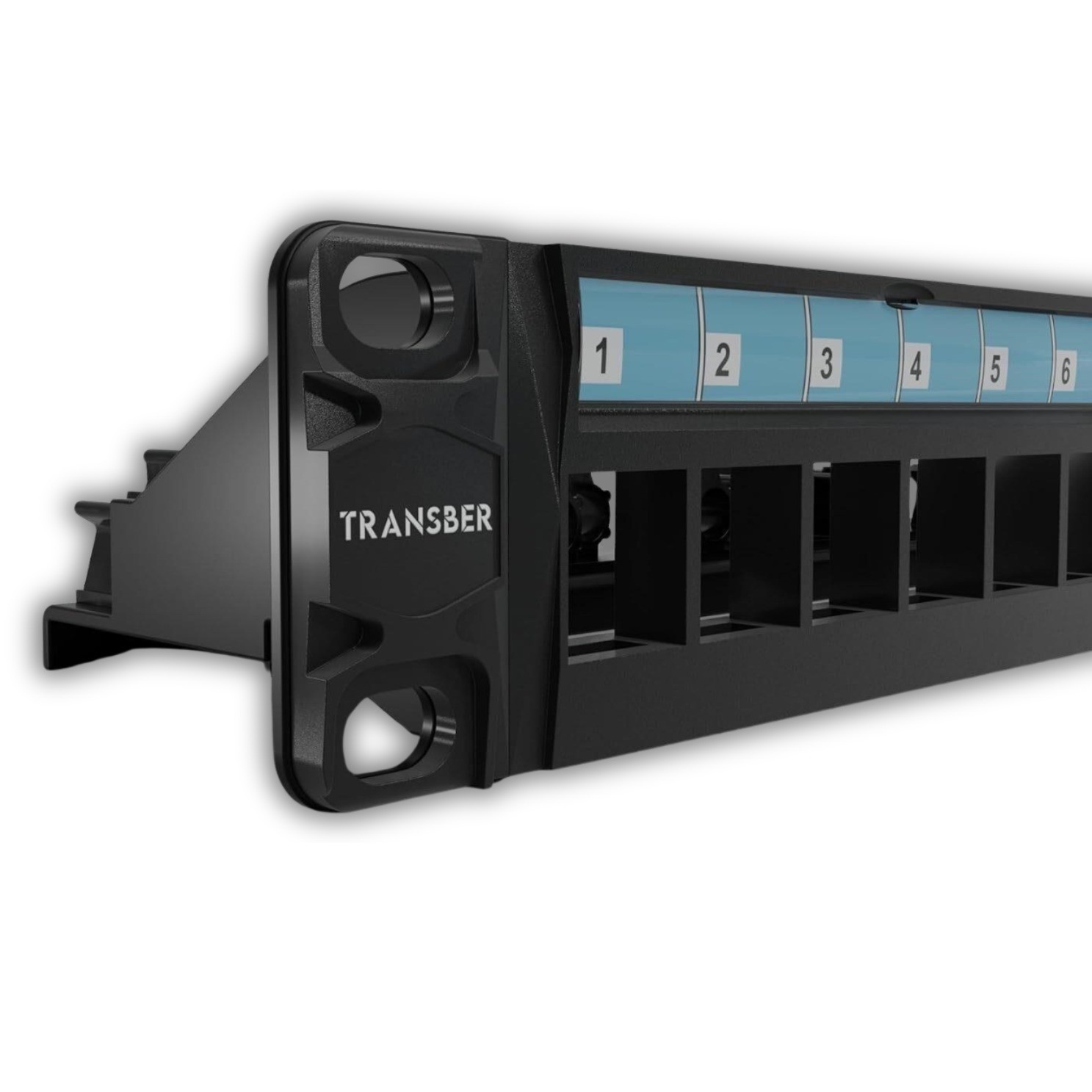 24Port - Blank - 1U/19'' - Metal Rackmount Housing - Wall Mount/Rack Mount