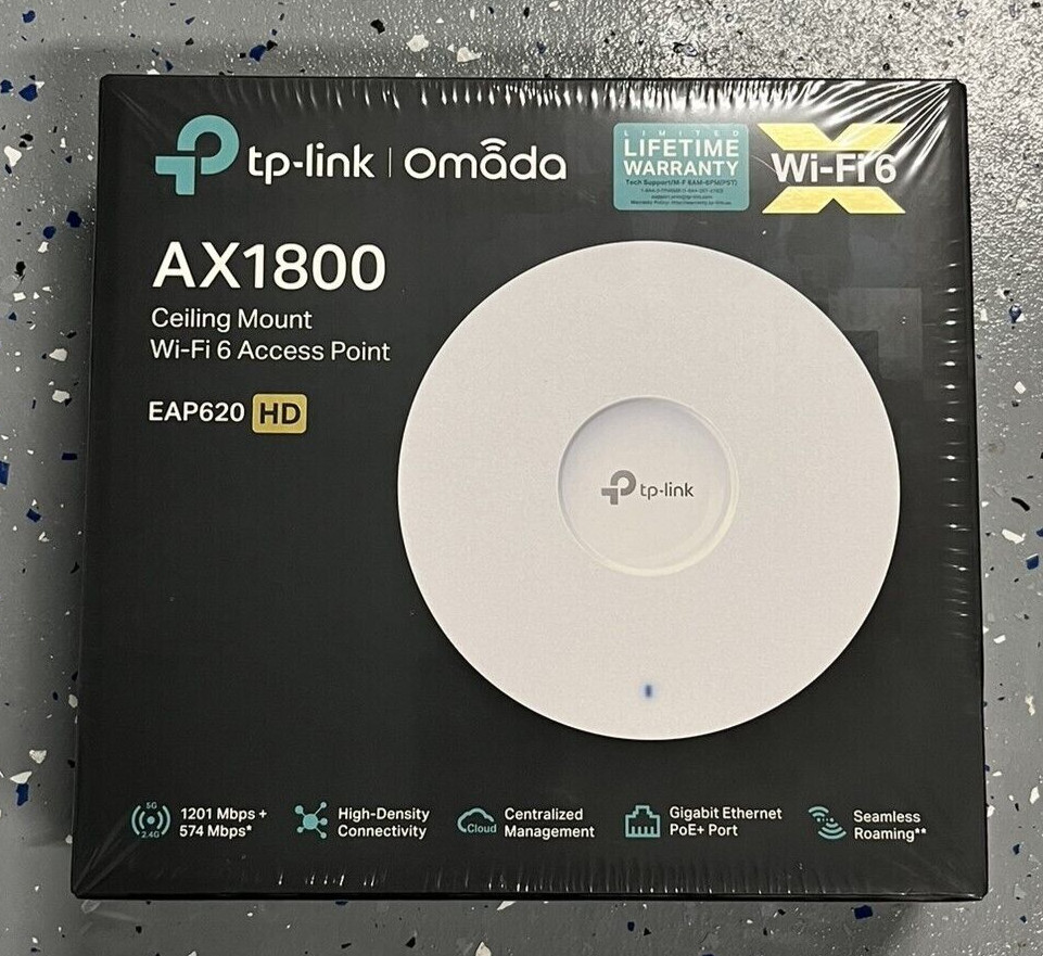 TP-Link EAP620 HD | Omada WiFi 6 AX1800 Wireless Gigabit Access Point  |  NEW