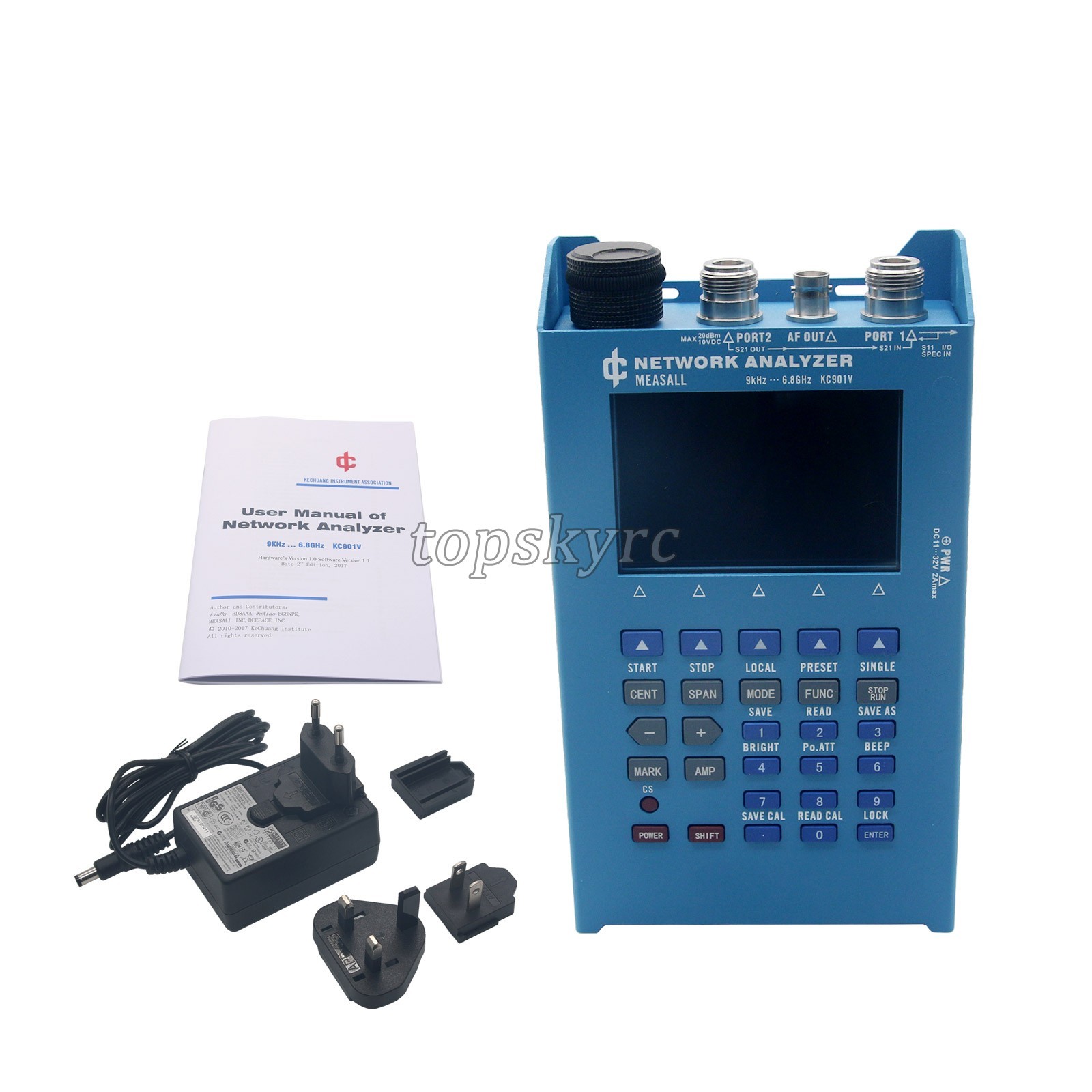 KC901V Network Analyzer Vector Antenna Frequency Spectrum Field Strength Meter