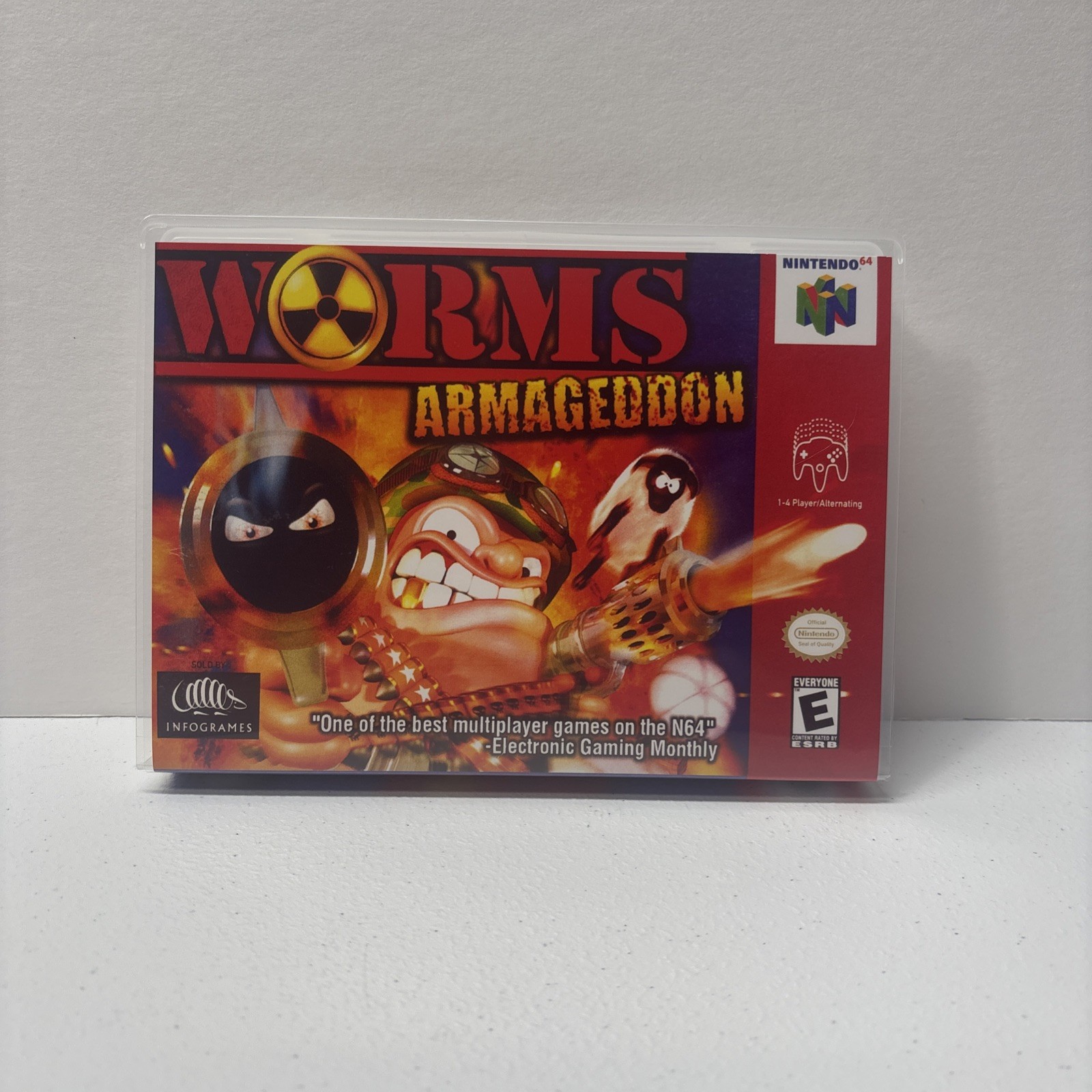 Worms Armageddon Universal Game Case for Retro Game Cart *CASE ONLY*