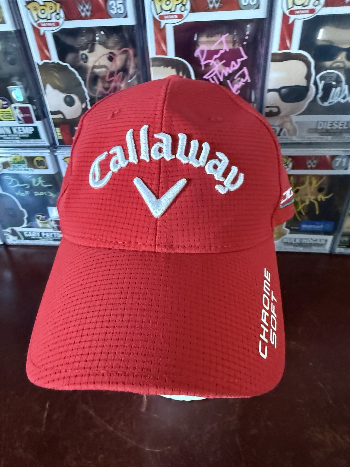 Callaway Odyssey Chrome Soft Rogue Tour Authentic Red Golf Hat / Cap